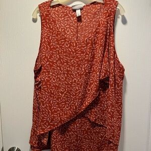 Sleeveless Layered Blouse